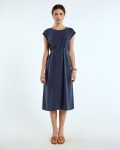 SIXDO G-Navy Khaki Loose Dress